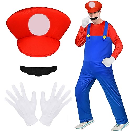 Aomig Costume de Héros denfance pour Adulte, Mario Luigi-Bro